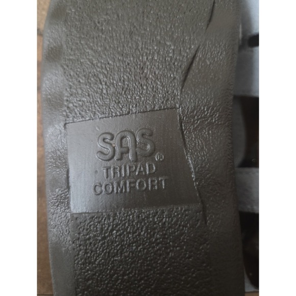 SAS Huggy Sandals Womens 5 M Light Blue Slingback Buckle Strap Casual Wedge - Picture 8 of 10